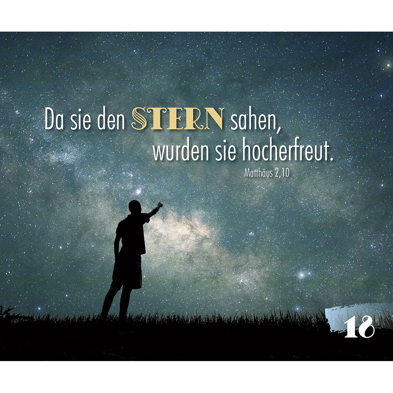 Aufstellbuch - Wir folgen seinem Stern - Kerzen Tasse Stern Tannenzapfen Holz