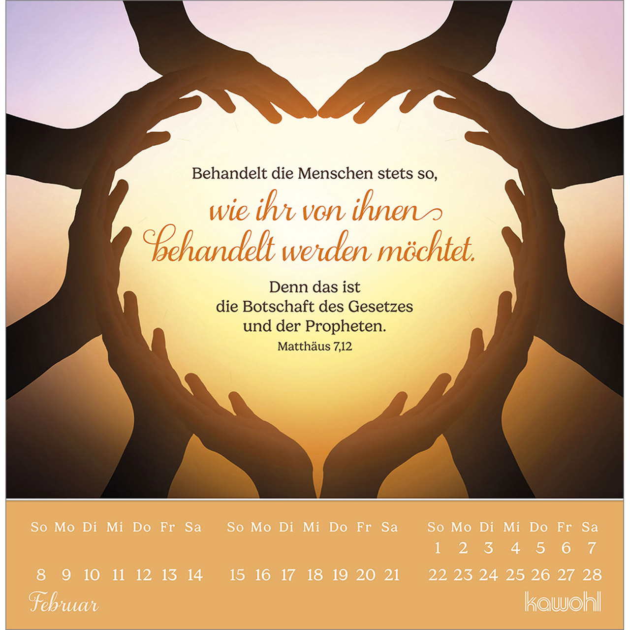 Postkartenkalender - Lieblingsworte für dich 2026