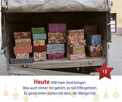 Aufstellbuch - Zünde dein Licht an - Krippe Kerze
