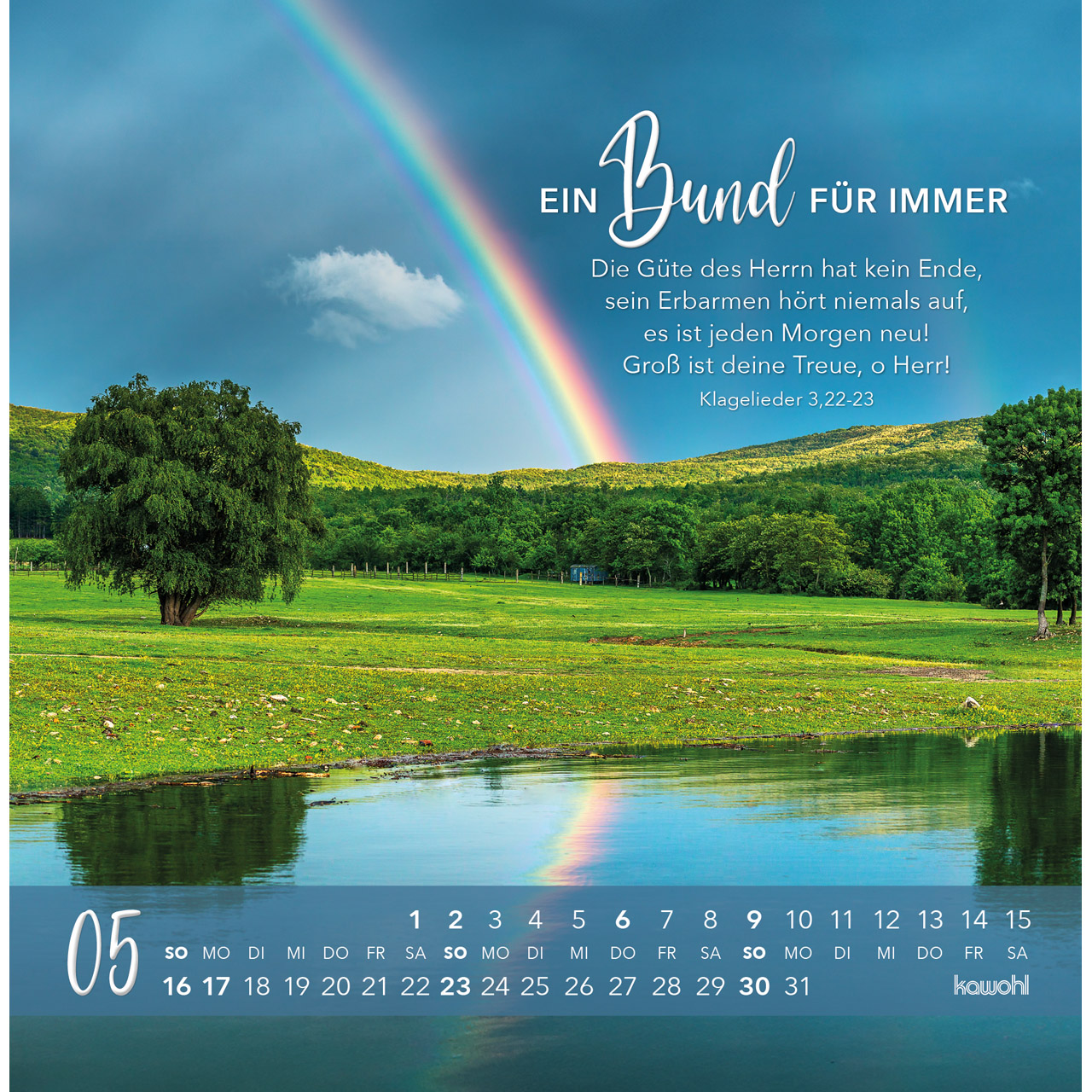 Postkartenkalender - Die Liebe bleibt bestehn 2027