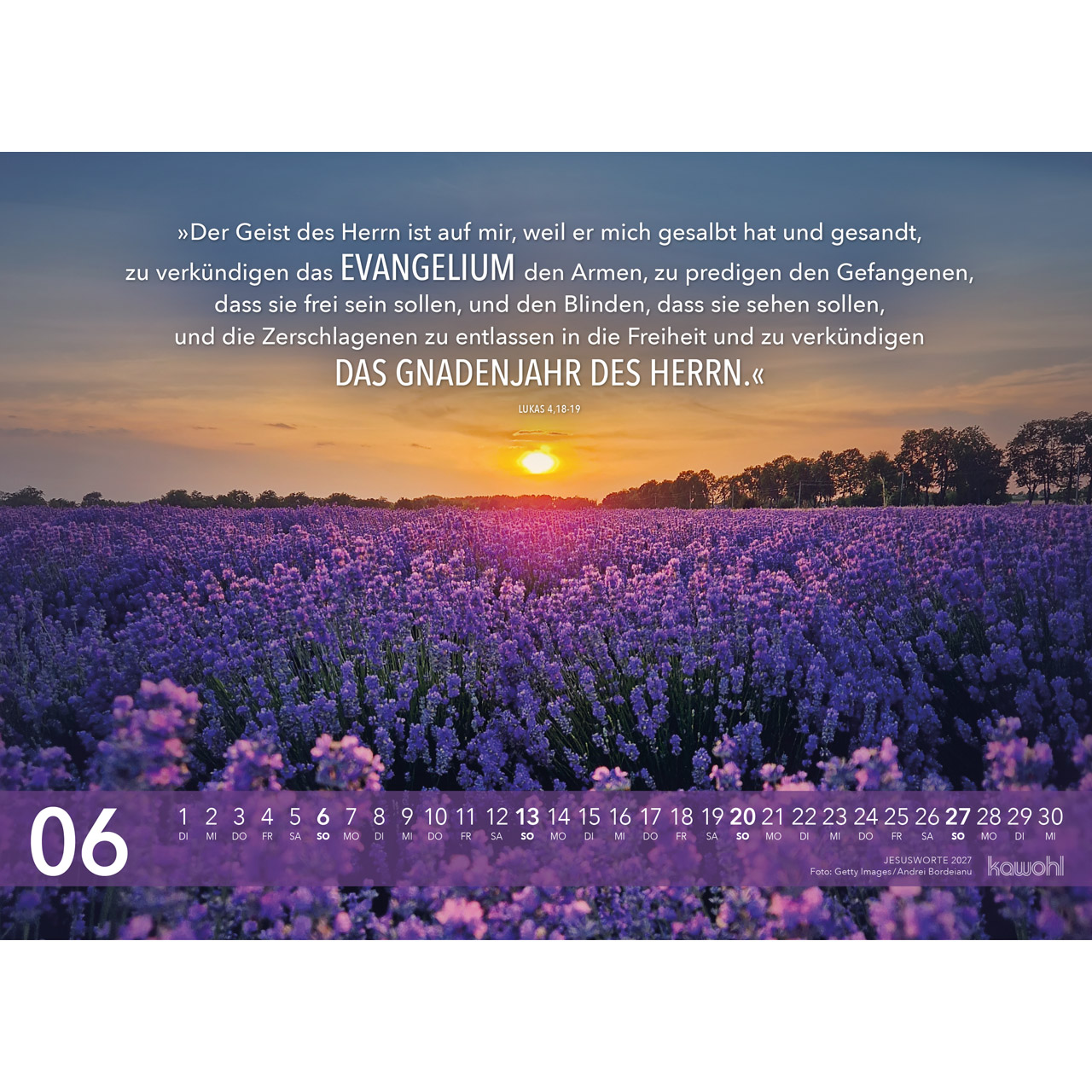 Wandkalender - Jesus Worte 2027