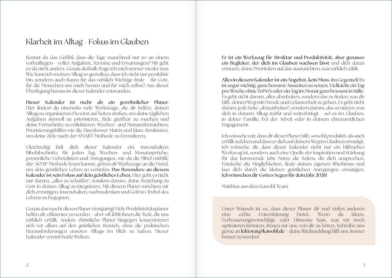 Buchkalender - Meine Ankerpunkte 2026 - Anker Kreis