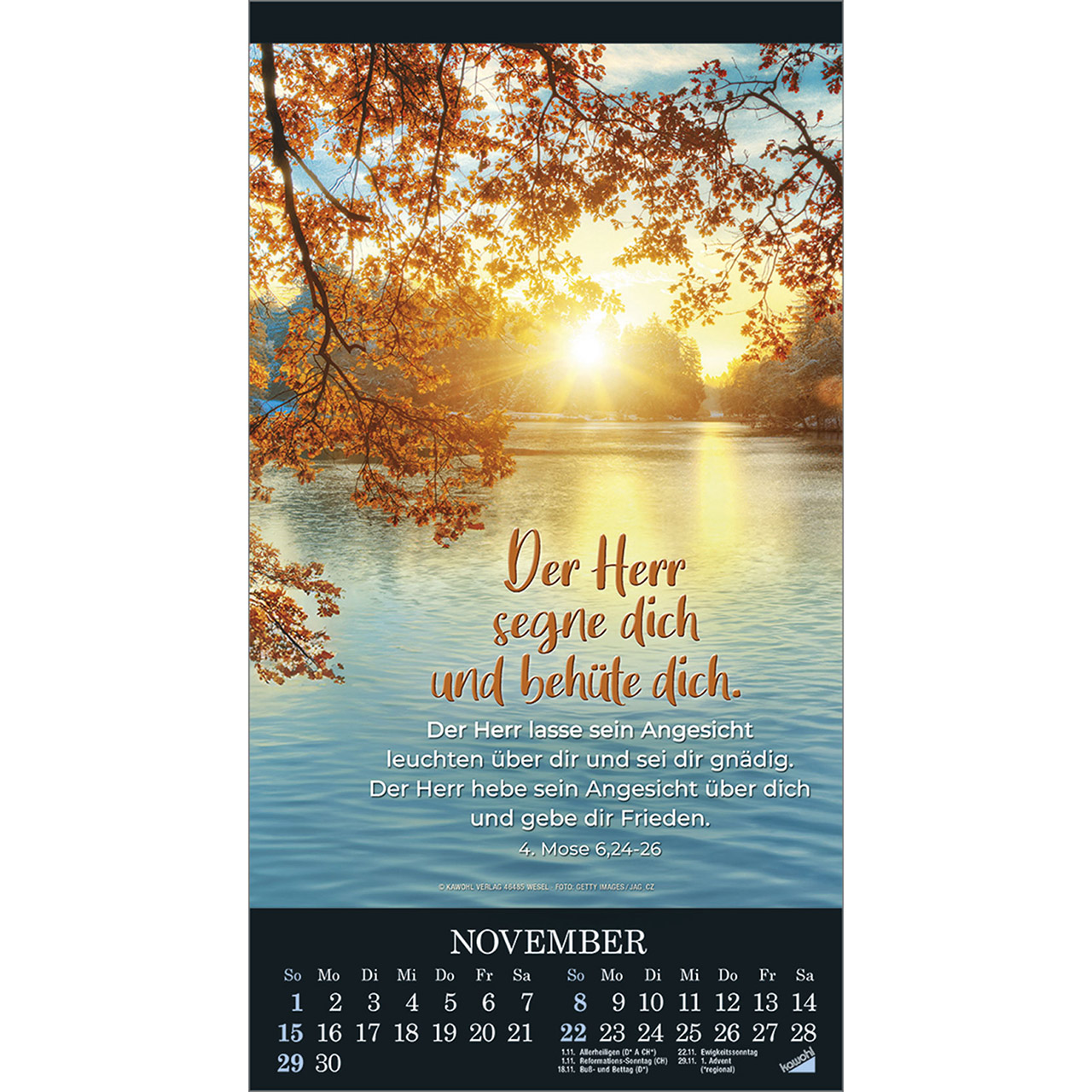 Wandkalender - Die Wunder deiner Werke 2026