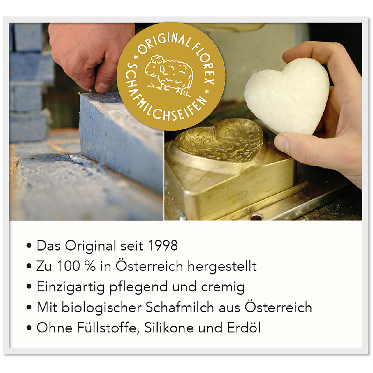 Seife - fest - Du bist kostbar! - Schmetterling Lila