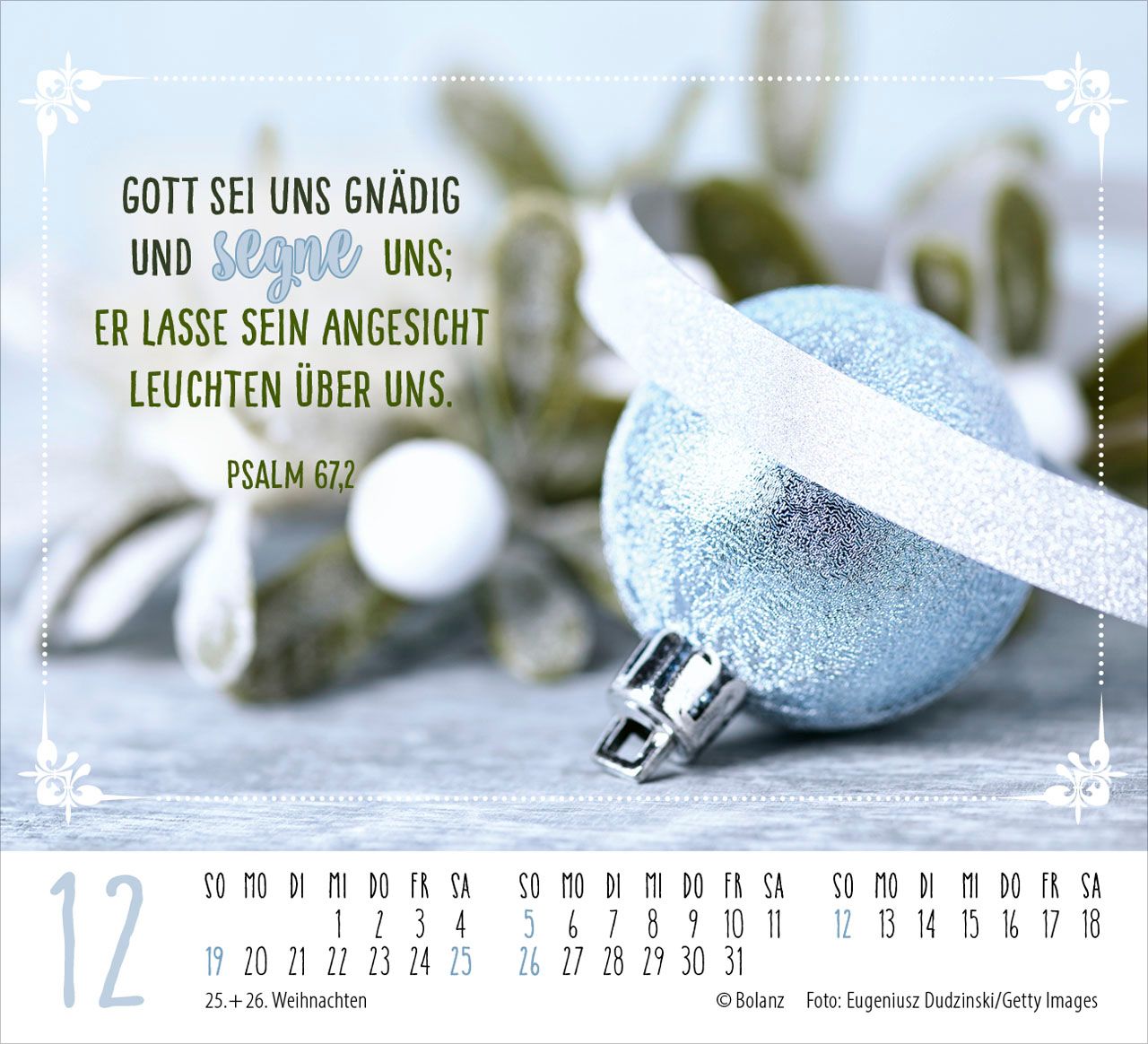 Aufstellkalender - Worte von Herzen 2027 Minikalender