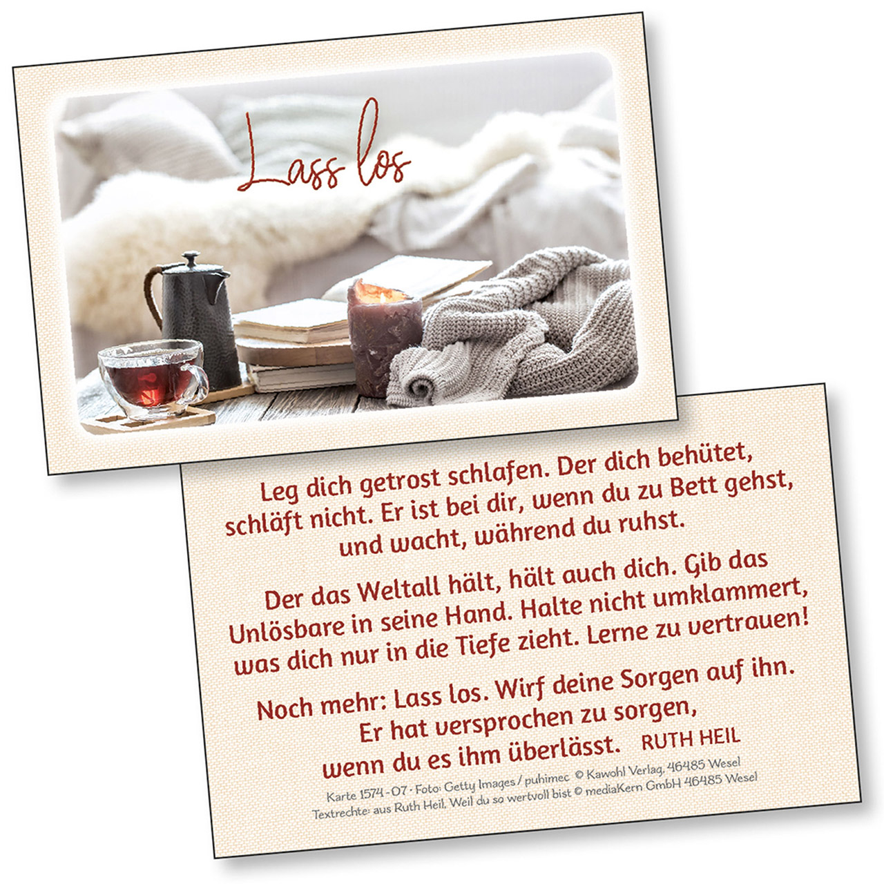 Karten-Box Kunststoff - Du bist einmalig und wertvoll - Rose Blüte Geschenk