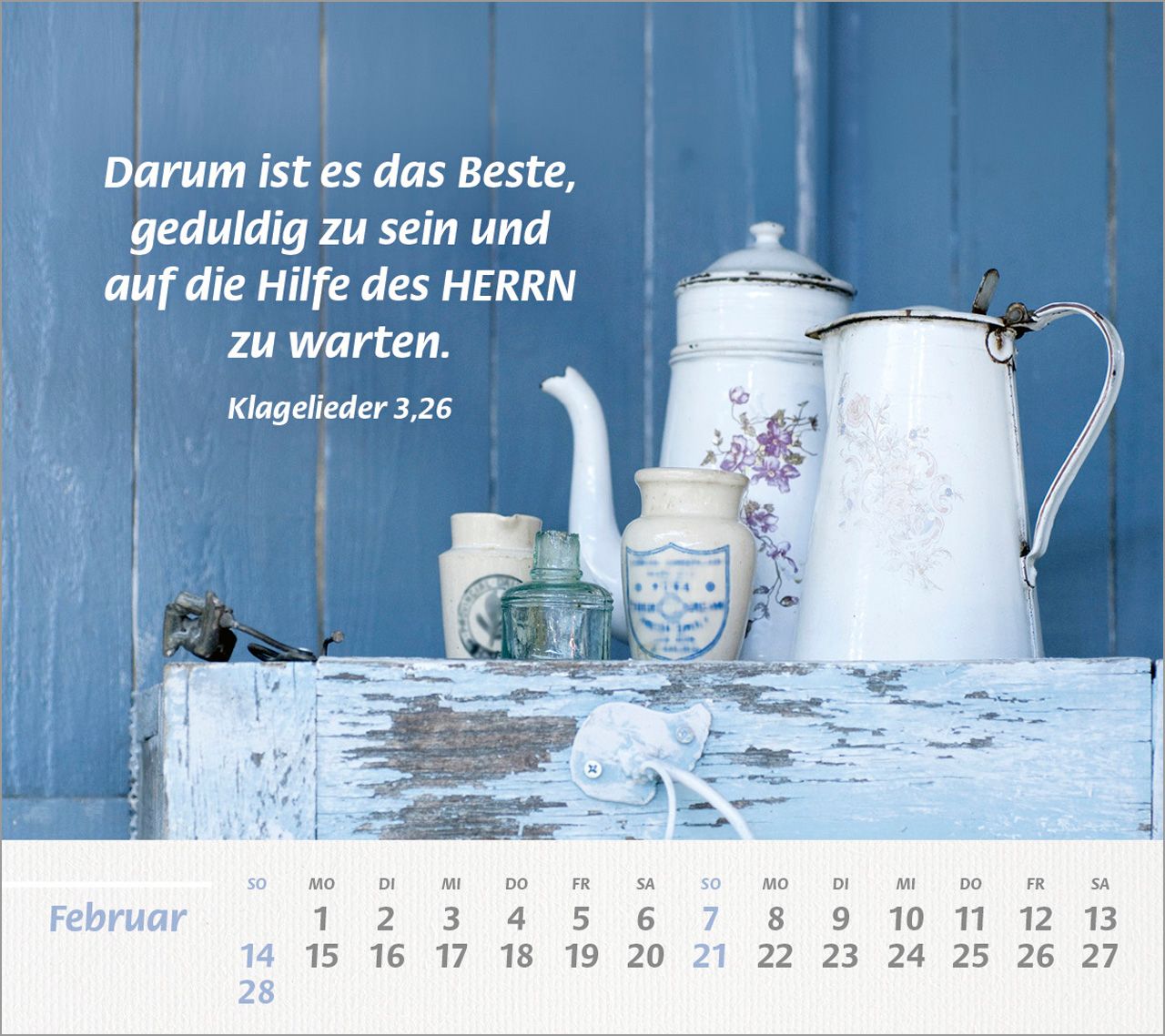 Tischkalender - Du bist meine Stärke 2027