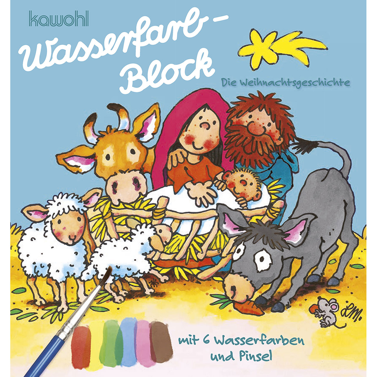 Wasserfarbblock Die Weihnachtsgeschichte