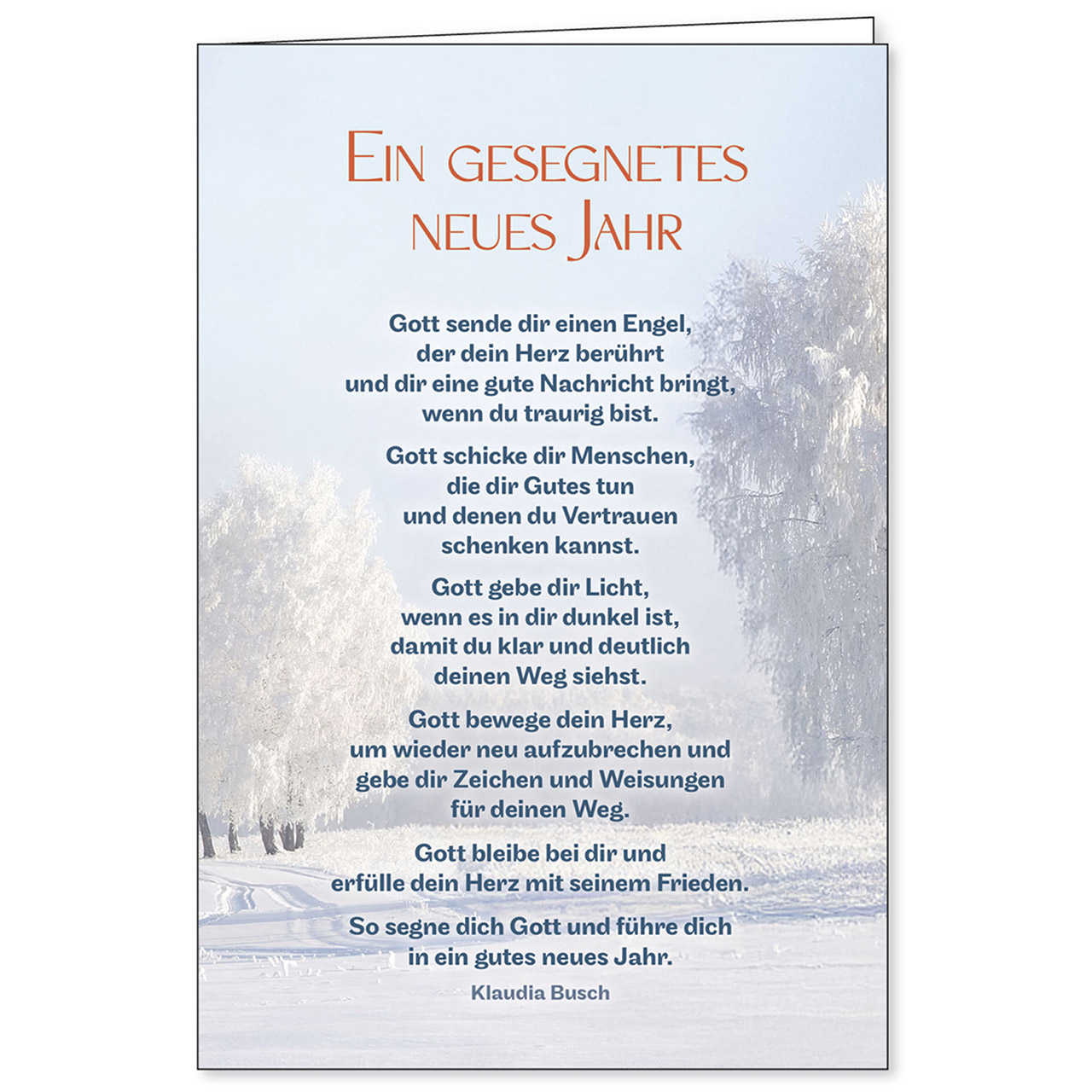 Ein gesegnetes neues Jahr