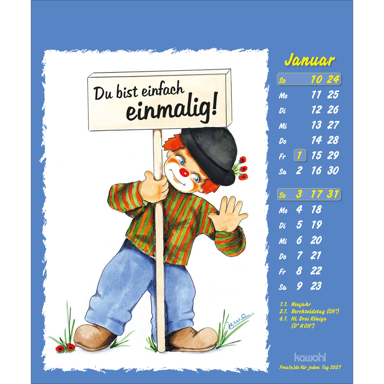 Postkartenkalender - Freu(n)de für jeden Tag 2027