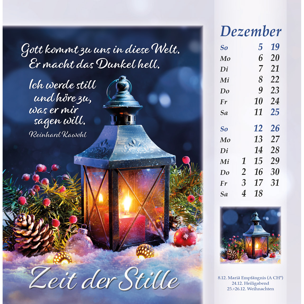 Postkartenkalender - Licht vom unerschöpften Lichte 2027