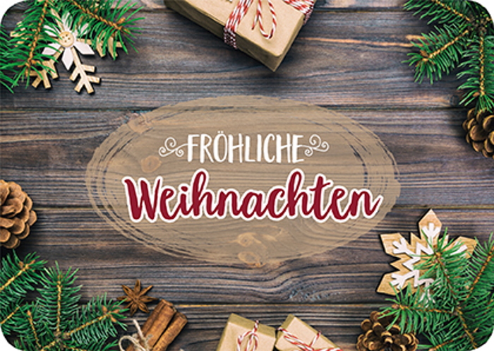 Postkarte - Postkarte 'Fröhliche Weihnachten'