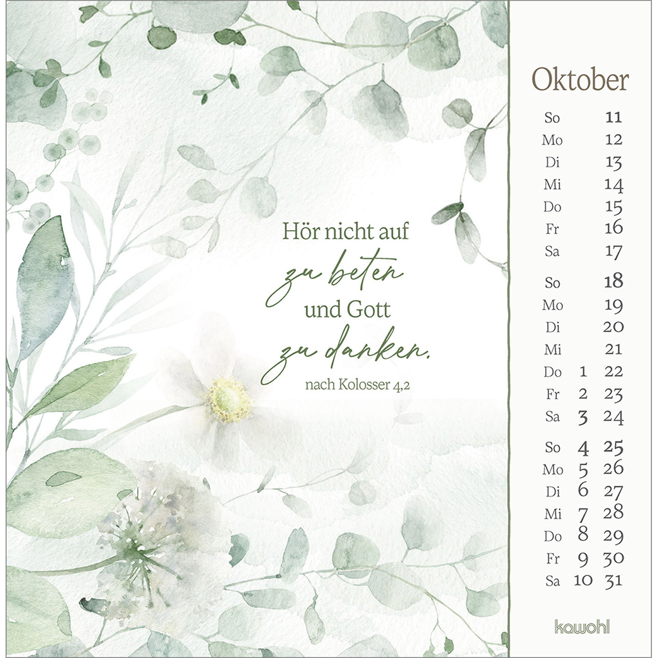 Postkartenkalender - Vor dich bring ich, was mich bewegt 2026