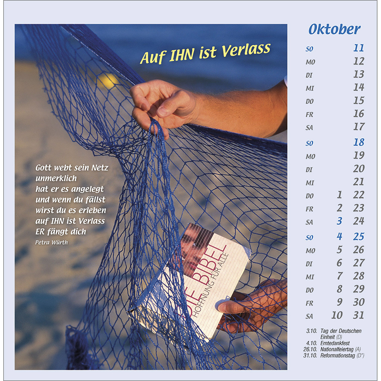 Postkartenkalender - Mit Hand und Fuß 2026