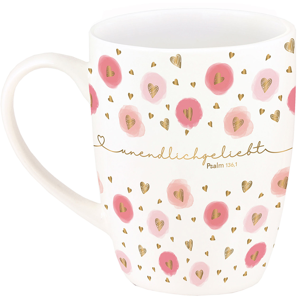 Tasse - unendlich geliebt - Herzen