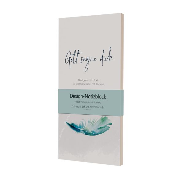 Notizblock - Gott segne dich - Notizblock (klein) - Block Feder
