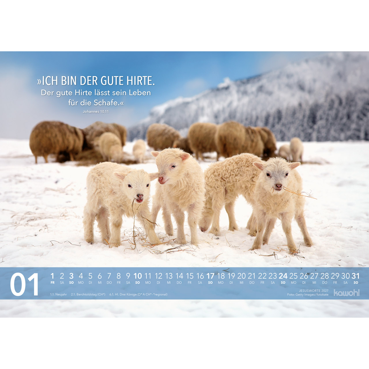 Wandkalender - Jesus Worte 2027