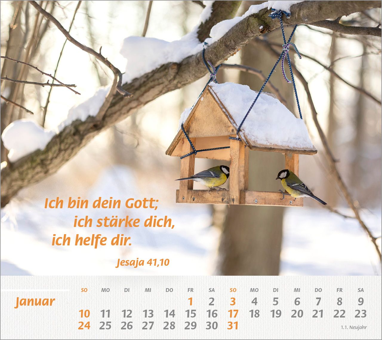 Tischkalender - Du bist meine Stärke 2027