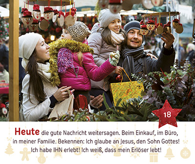 Aufstellbuch - Zünde dein Licht an - Krippe Kerze