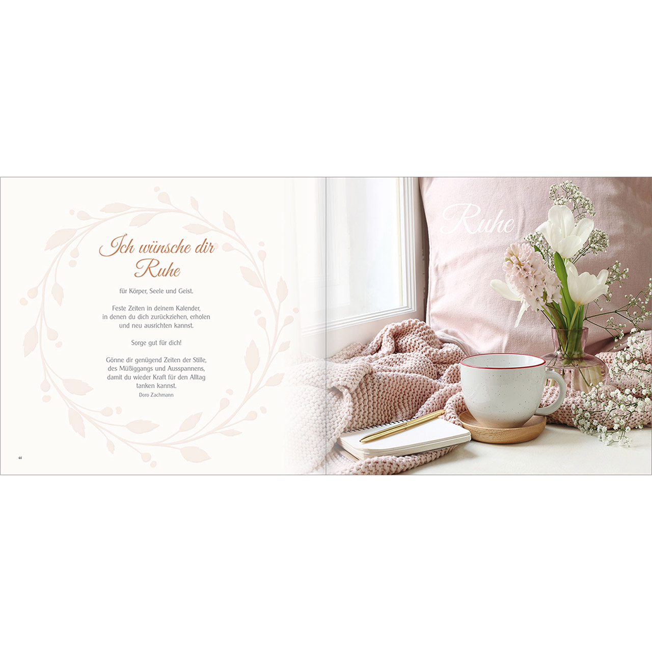 Geschenkbuch - Rosengrüße mit vielen guten Wünschen - rosa Rosen