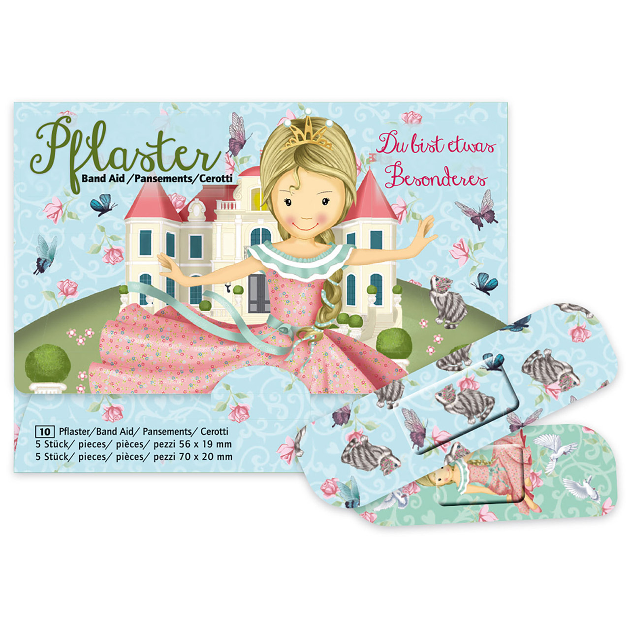 Du bist etwas Besonderes Pflaster - Du bist etwas Besonderes - Prinzessin Schloss Schmetterling Katze