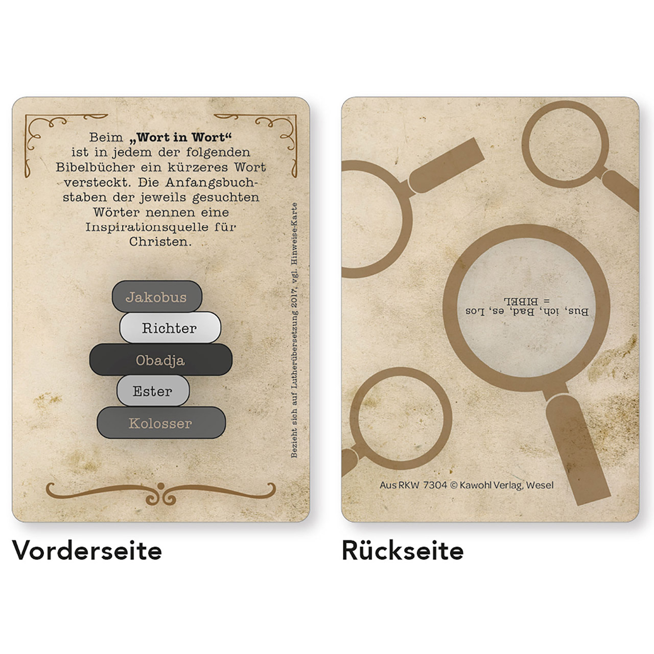 Karten-Box Papier - Schatzkarten für Bibel-Entdecker - Mann mit Fernrohr