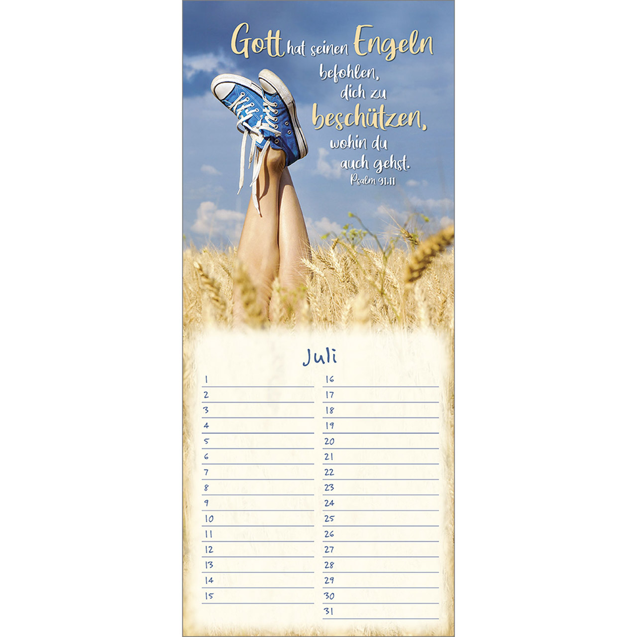 Immerwährender Kalender - Gottes Segen auf euren Wegen - Meer Segelboot