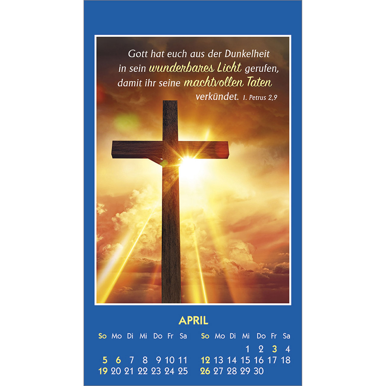 Aufkleberkalender - Gottes Wort - Licht für den Tag 2026