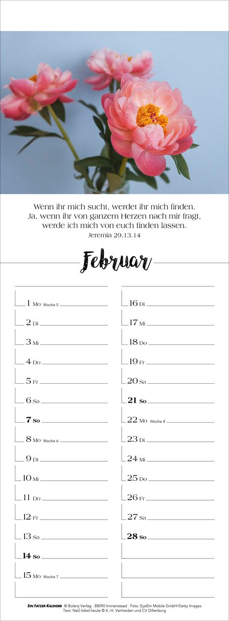 Terminkalender - Denk dran 2027
