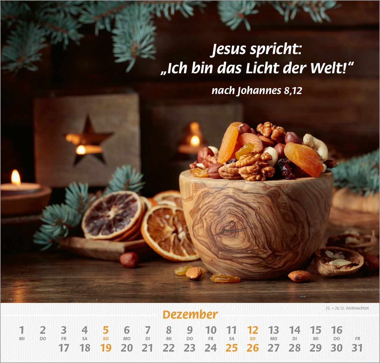 Wandkalender - Denn du bist bei mir 2027 Wandkalender
