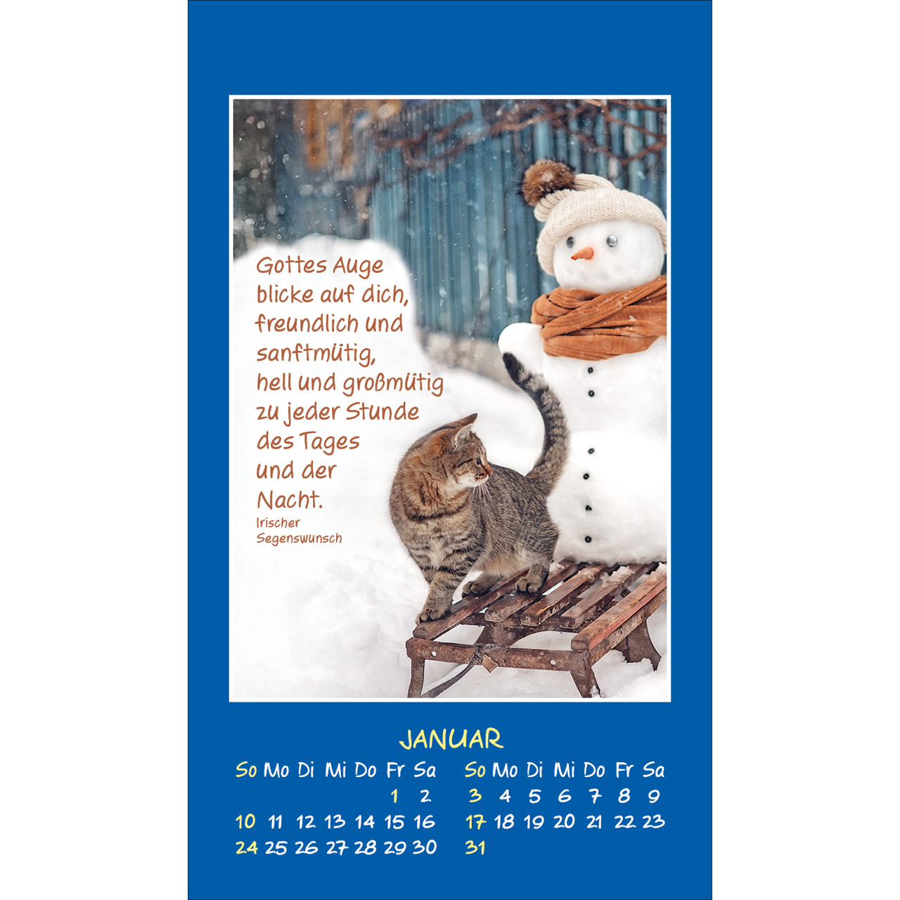 Aufkleberkalender - Mini Katzen-Tatzen 2027 - Katzen