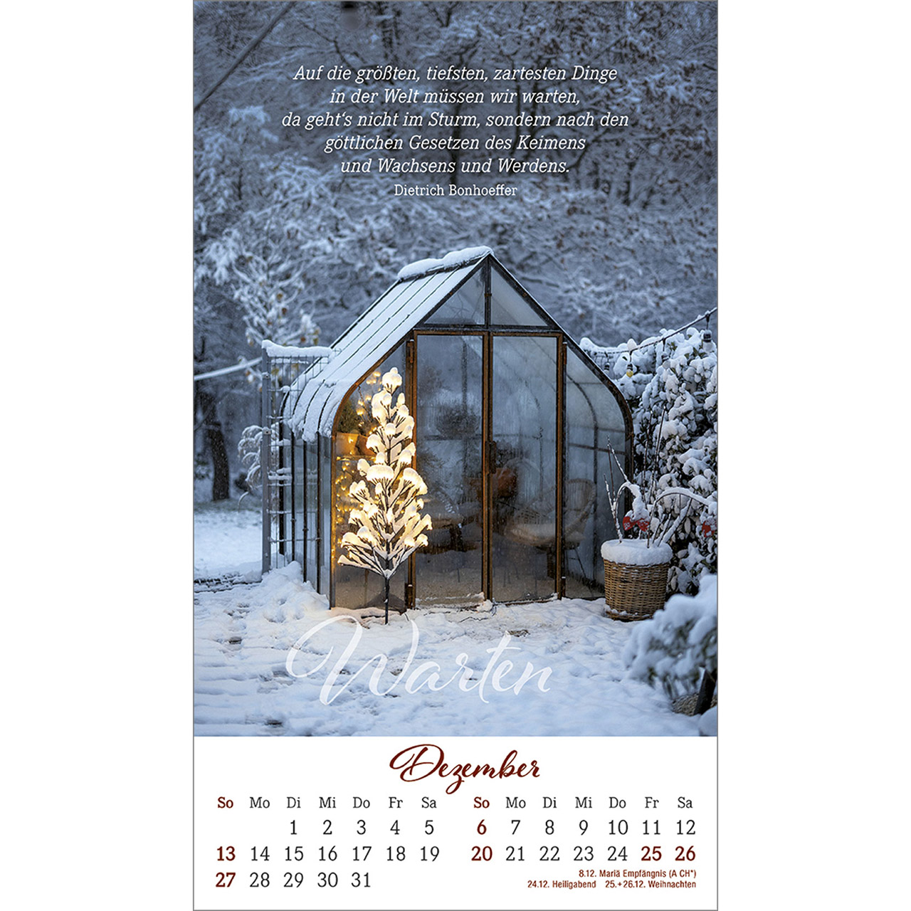 Postkartenkalender - Ein Augenblick für dich 2026