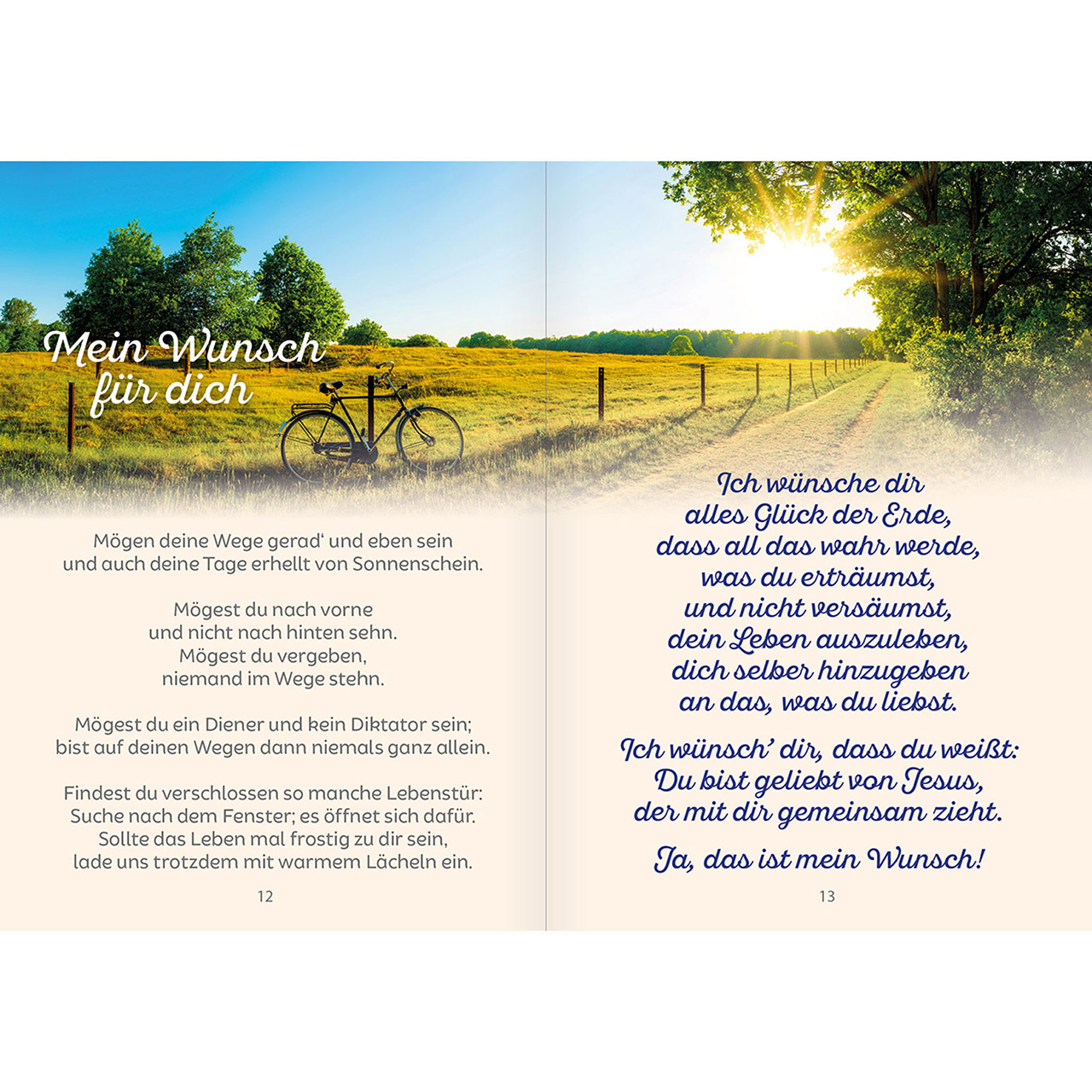 Grußheft - Segensgrüße zum Geburtstag - Rosen