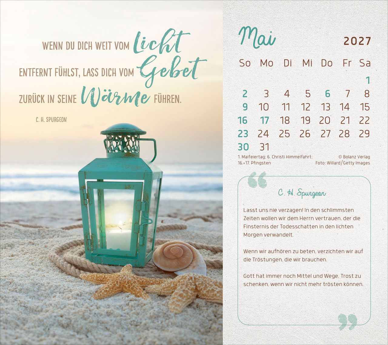 Tischkalender - Mit seiner Kraft durchs Jahr 2027 Tischkalender