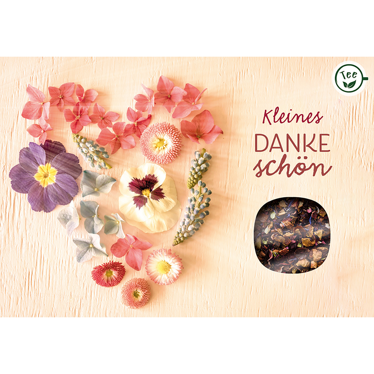 Lebensmittel-Karte - Teekarte 'Kleines Dankeschön'