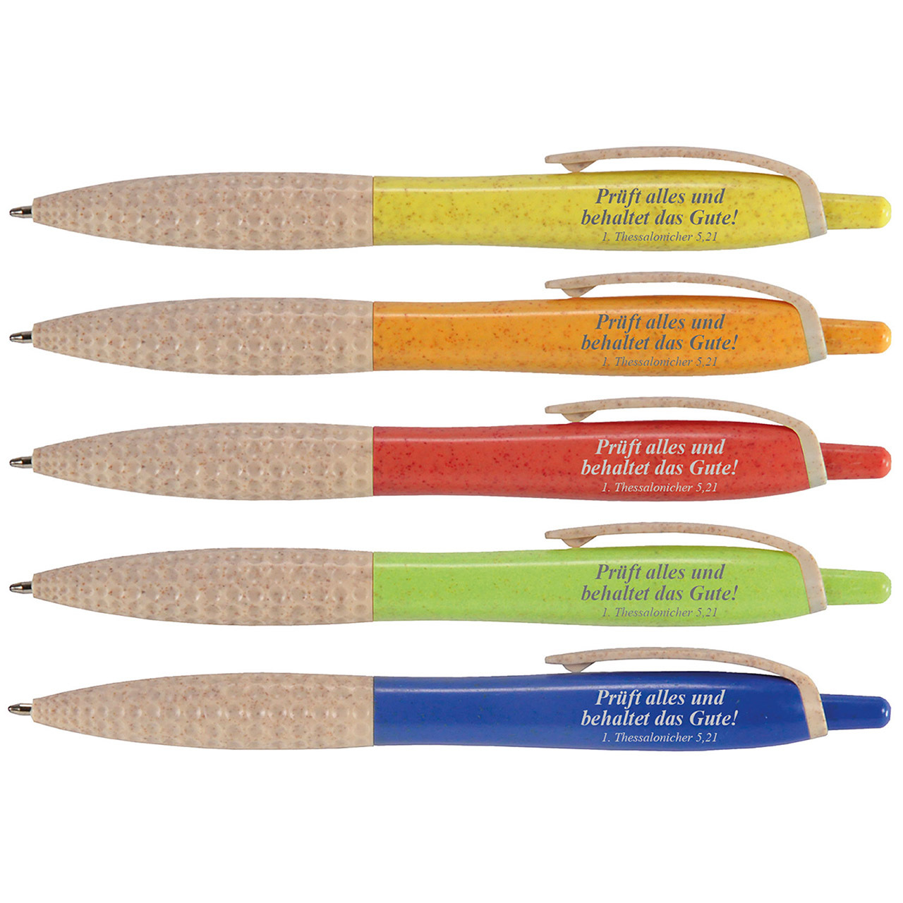 Kugelschreiber - Prüft alles und behaltet das Gute!