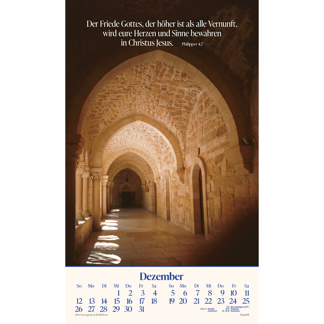 Posterkalender - Das Heilige Land 2027