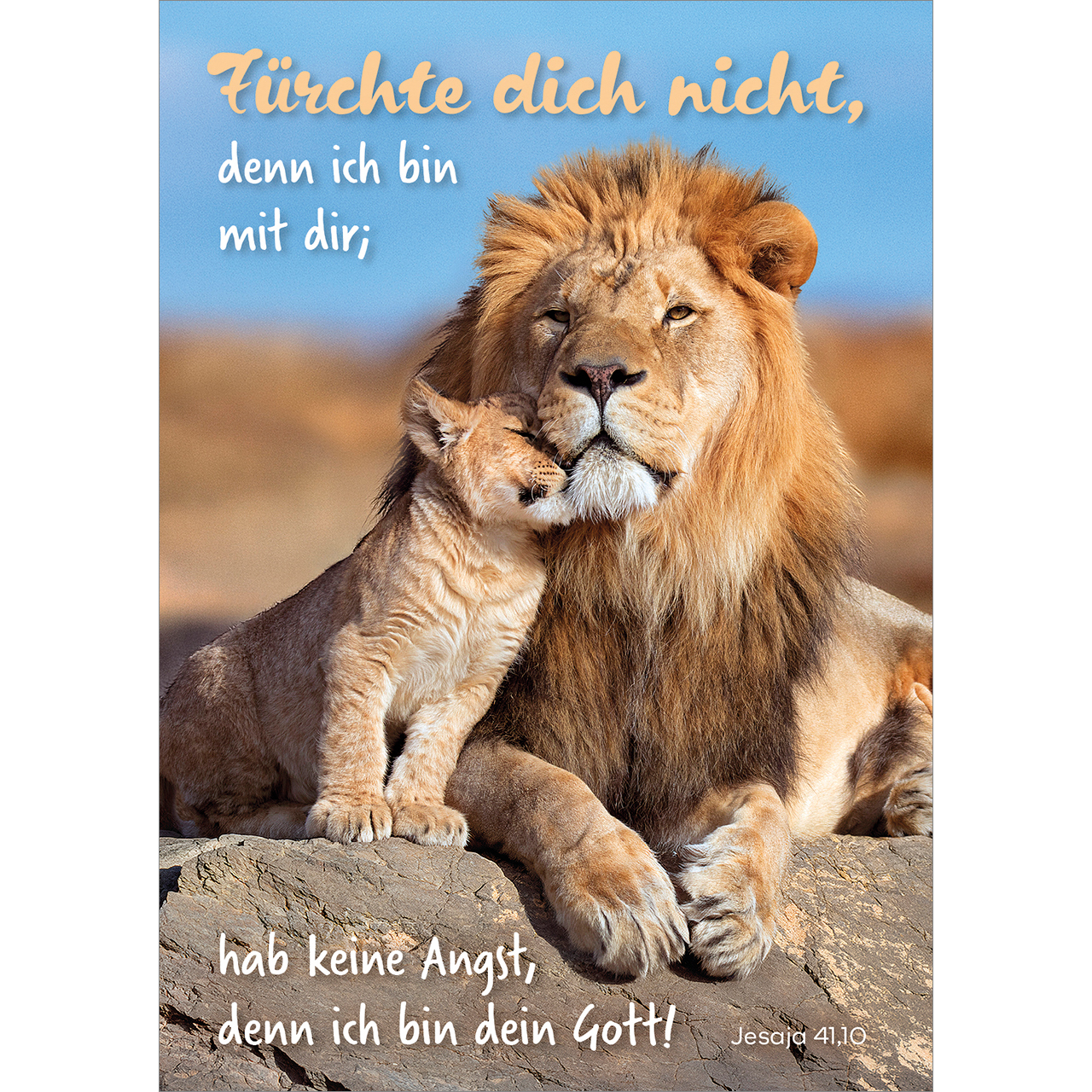 Postkarten - Fürchte dich nicht, denn ich bin mit dir;