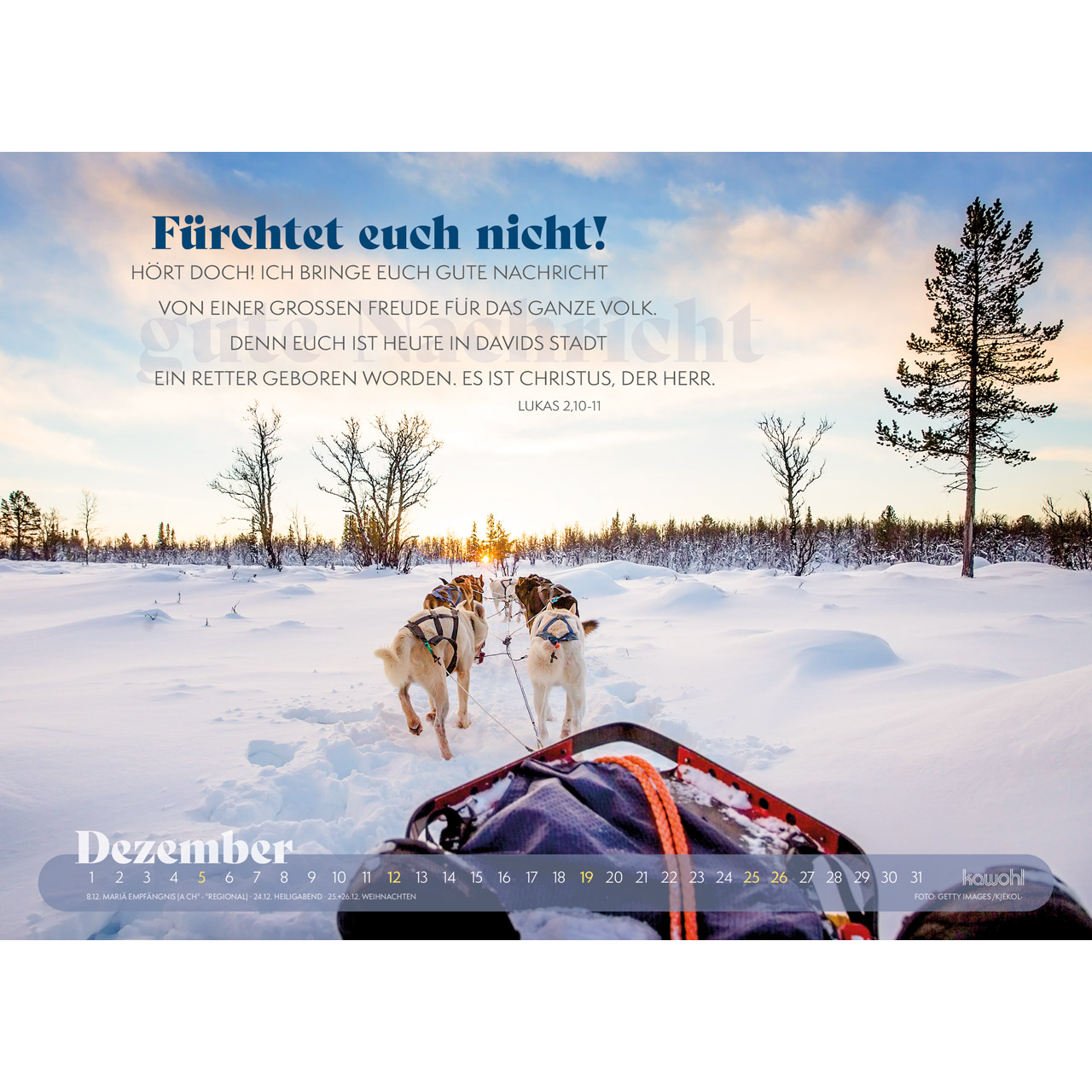 Wandkalender - Abenteuer - Unterwegs mit Gott 2027