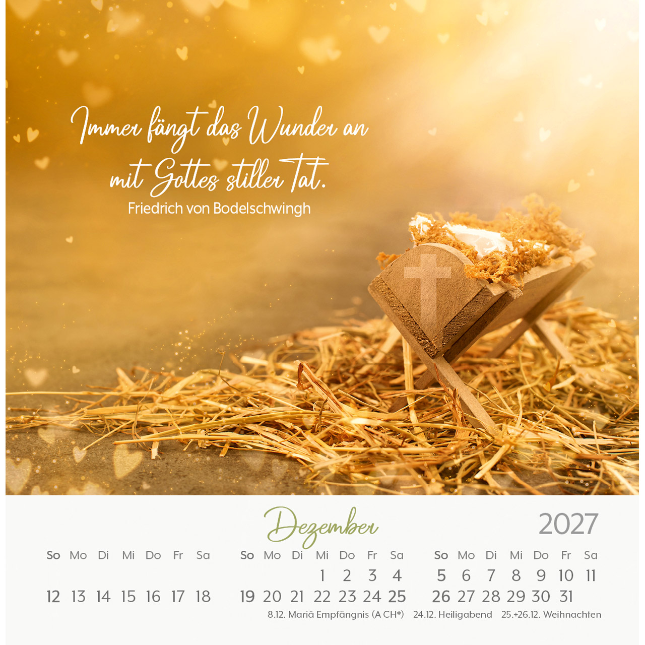 Postkartenkalender - Herzenswünsche 2027