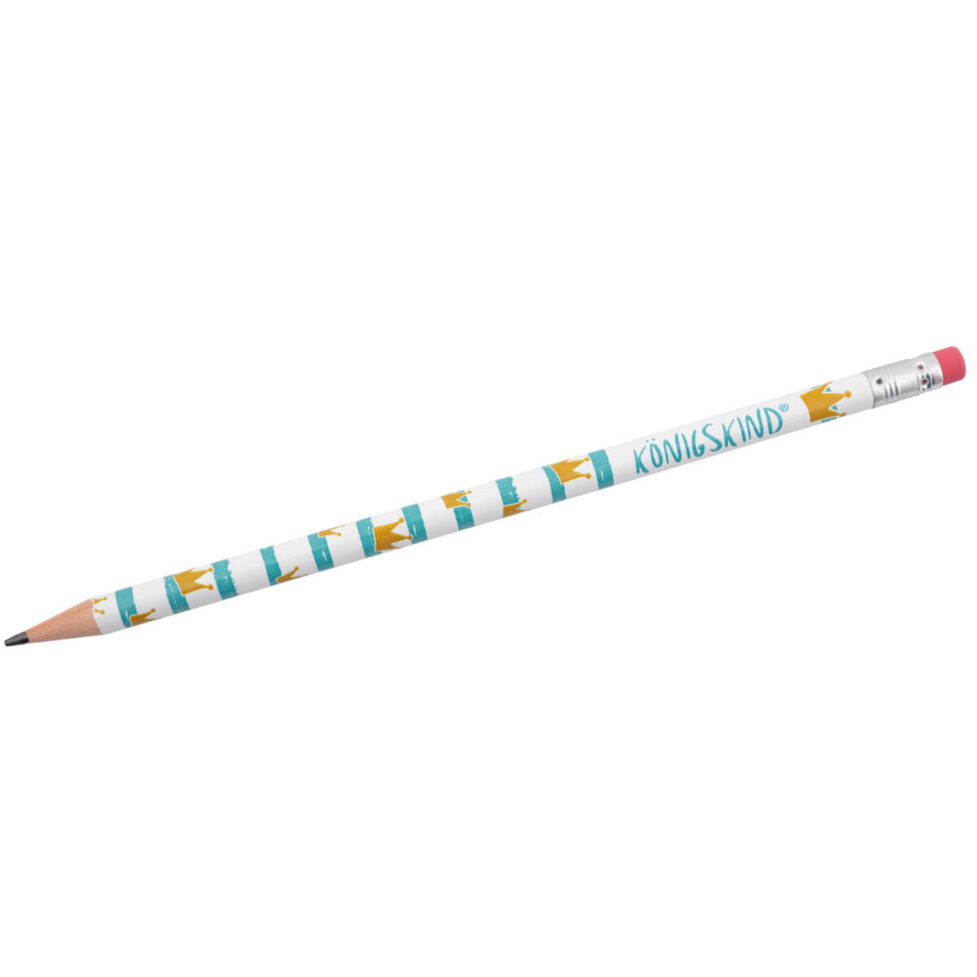 Bleistift - Bleistift mit Radierer 'Krönchen'