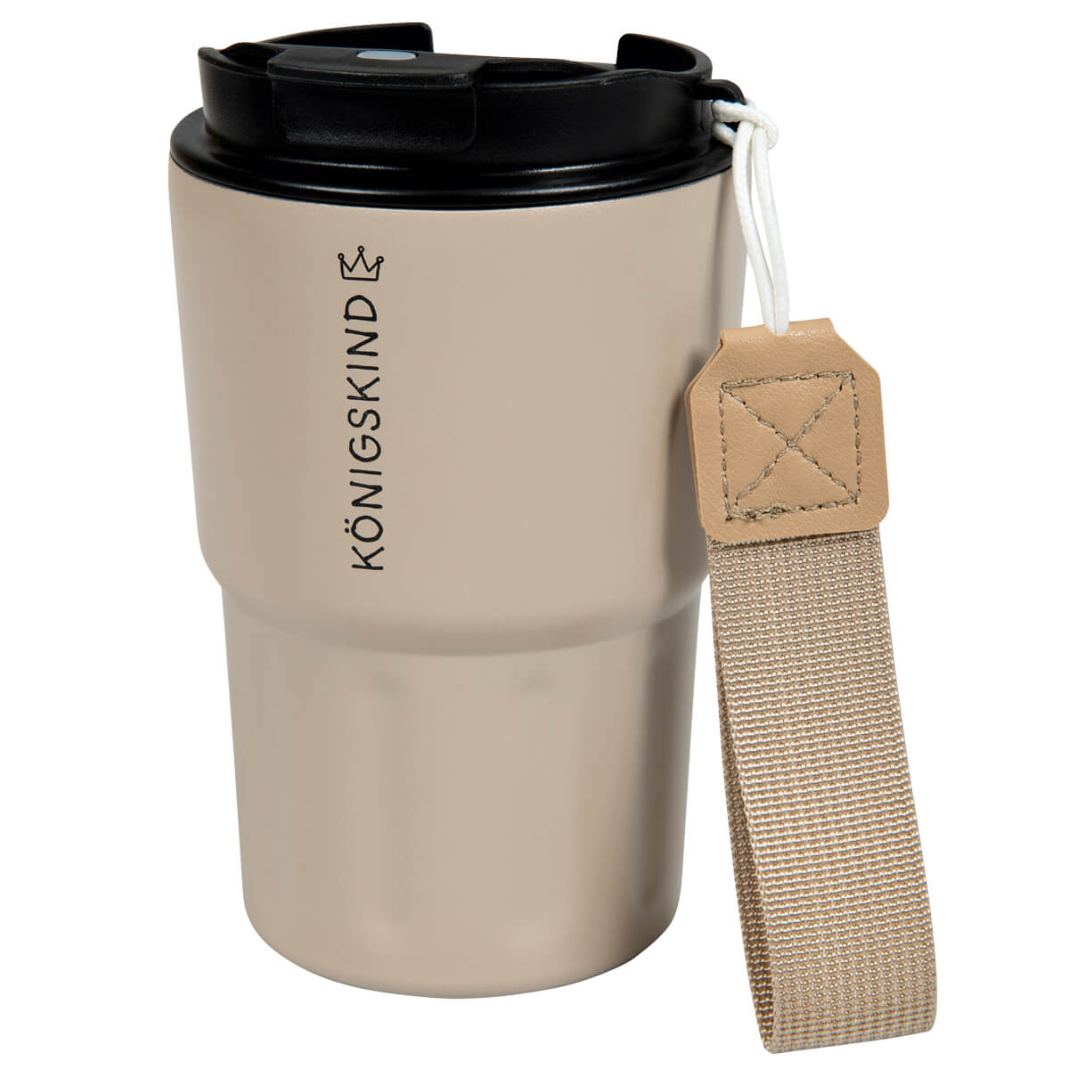 Thermobecher 'Königskind' Farbe Sand Becher - Thermobecher 'Königskind' Farbe Sand