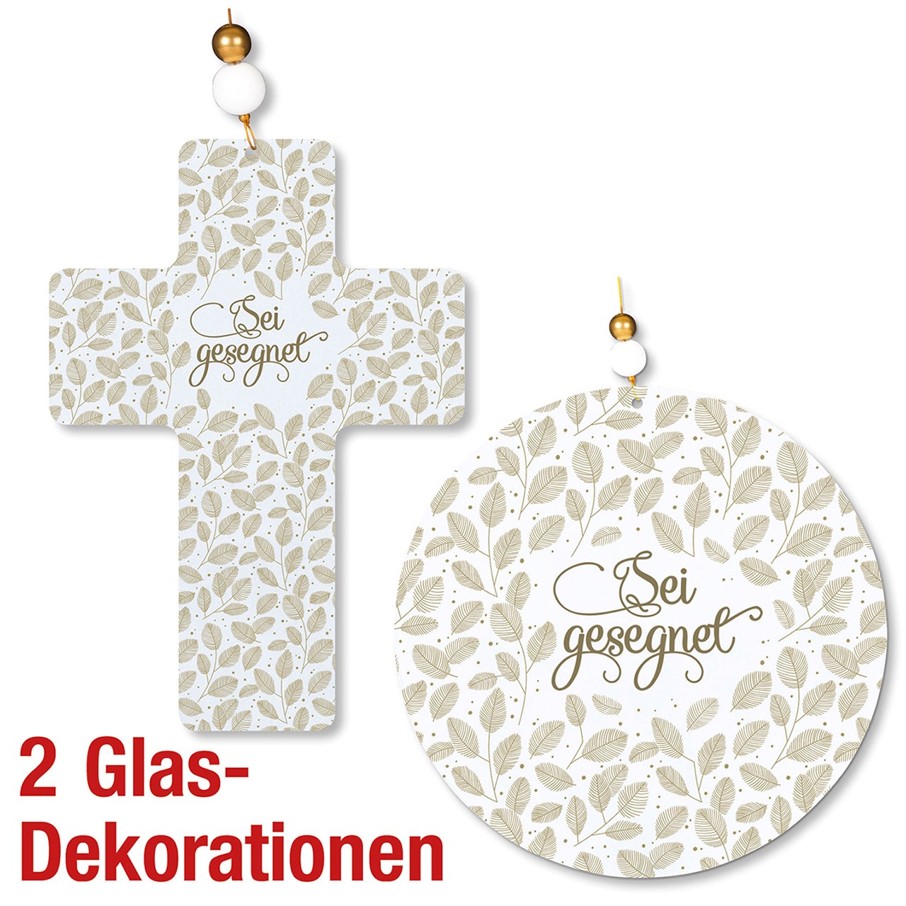 Spar-Paket: Glas Sei gesegnet Deko-Anhänger - Spar-Paket: Glas Sei gesegnet