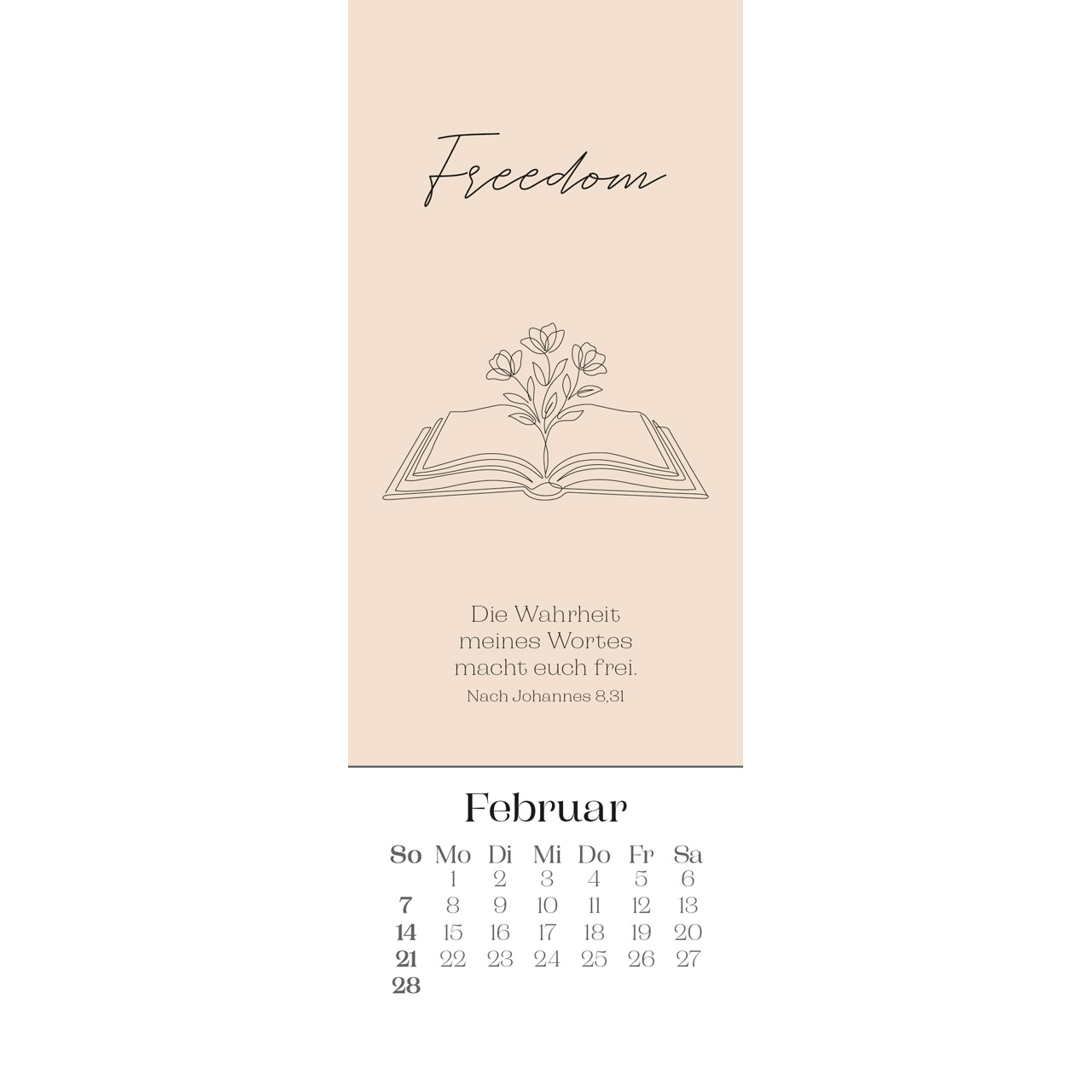 Lesezeichenkalender - Wonderfully designed 2027
