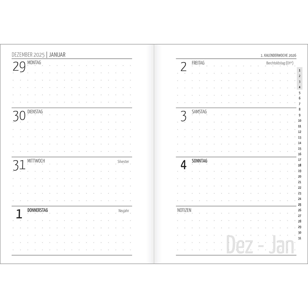 Terminkalender - Tage voller Licht 2026