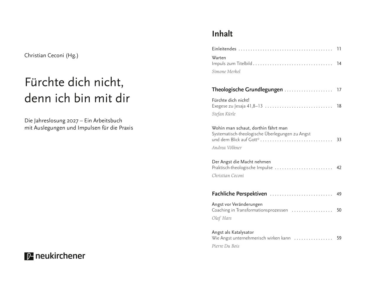 Buch - Fürchte dich nicht, denn ich bin mit dir