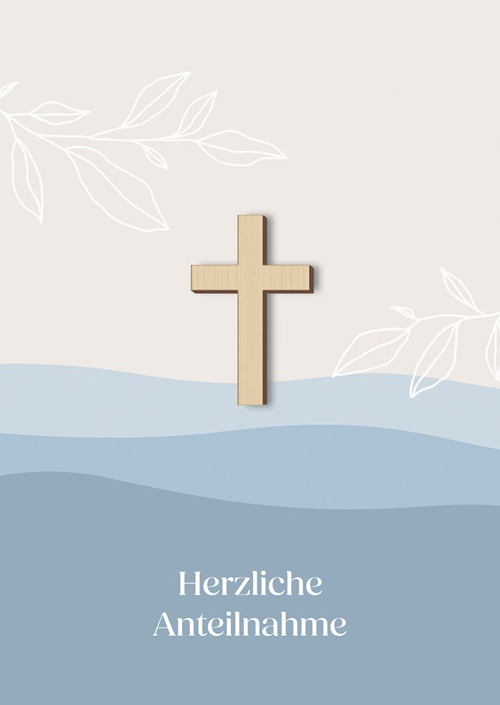 Faltkarte - Herzliche Anteilnahme