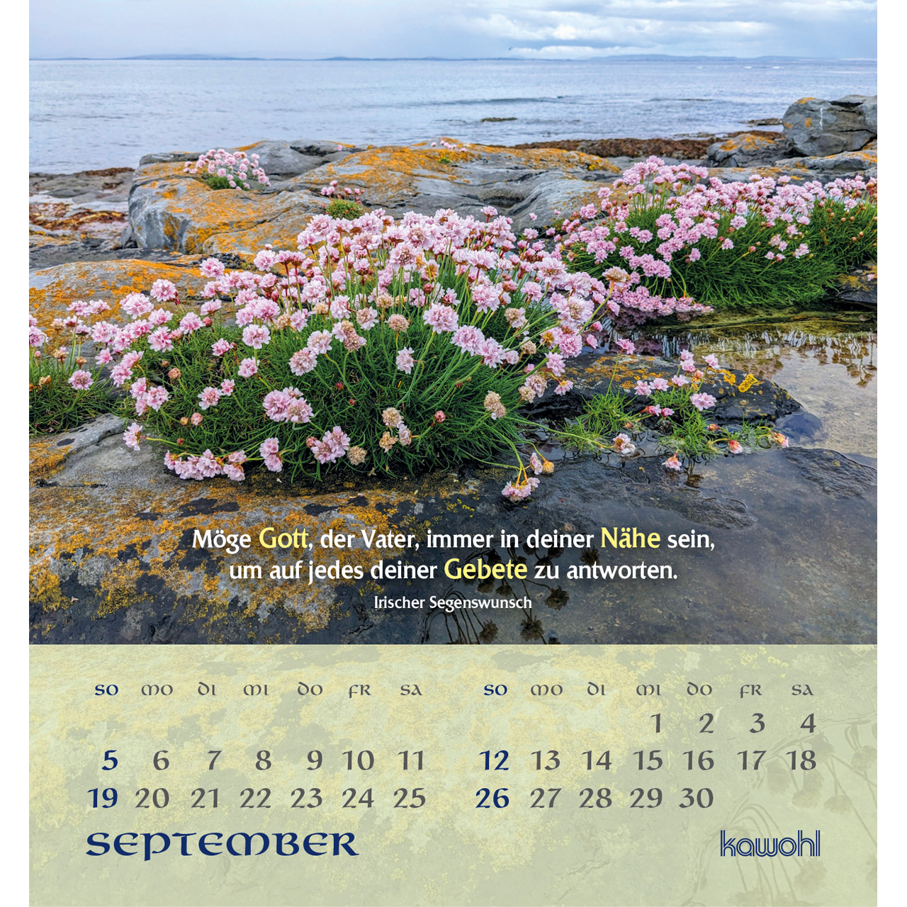 Aufstellkalender - Tiefen Frieden wünsche ich dir 2027