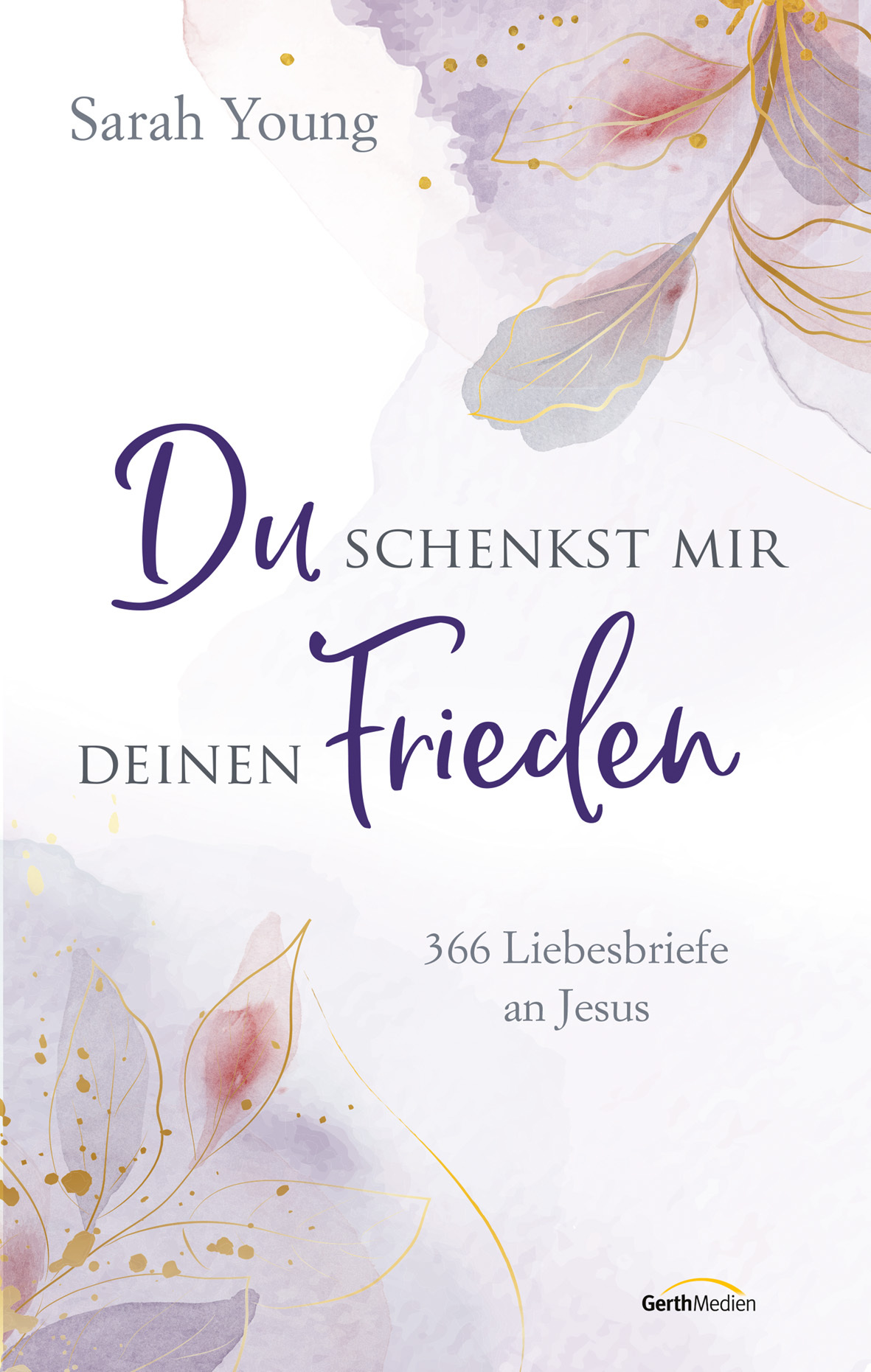 Buch - Du schenkst mir deinen Frieden - Buch Blätter Muster