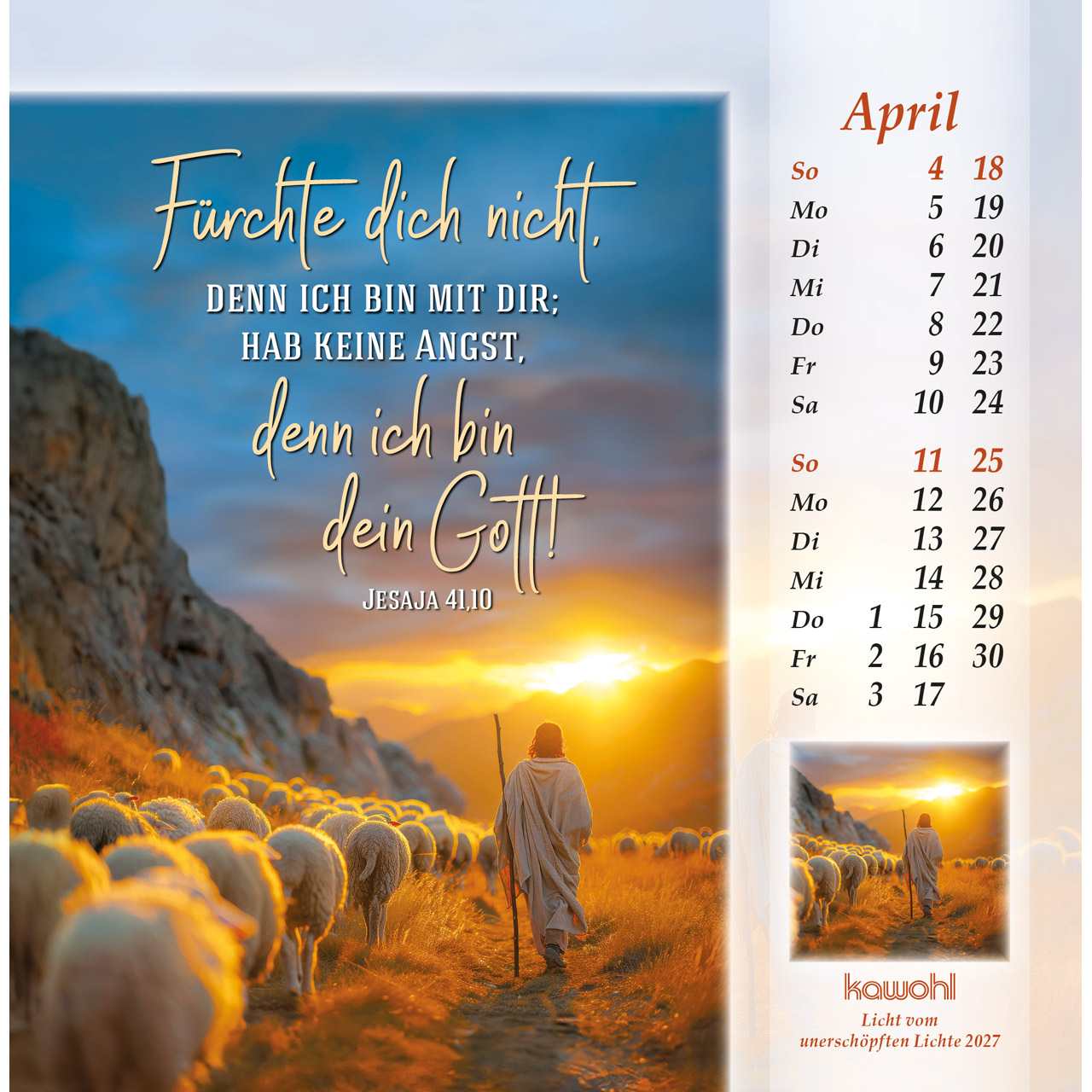 Postkartenkalender - Licht vom unerschöpften Lichte 2027